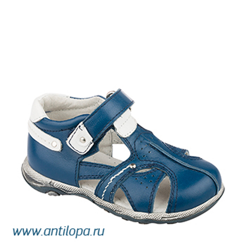 5310-611 туфли откр яс-м/дет син/бел